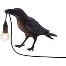 Candeeiro de mesa Buosha Raven Crow Resin Lifelike Raven Light