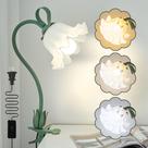 Candeeiro de mesa Clip on Light DSYHYL Flower com braçadeira de 3 modos de cor