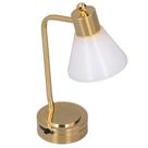 Candeeiro de mesa em miniatura Dollhouse RitoEasySports LED dourado branco