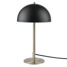 Candeeiro de mesa GLOBE 15" Matte Black Brass Accent Modern