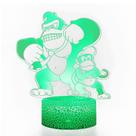 Candeeiro de mesa Gorilla Monkey 3D USB LED Colorida Light