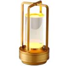 Candeeiro de mesa GZKPL sem fio recarregável LED regulável dourado