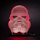 Candeeiro de mesa Led Light 3D Stormtrooper Helmet Star Wars Theme