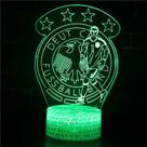 Candeeiro de mesa LED Night Light 3D Soccer Player para crianças