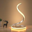 Candeeiro de mesa LED NUÜR Spiral Modern Stepless Dimmable Silver