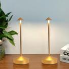 Candeeiro de mesa LED sem fio Simisand, pacote com 2 unidades, 6000mAh, ouro