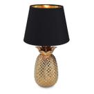 Candeeiro de mesa Navaris Gold Pineapple 35cm com base de cerâmica