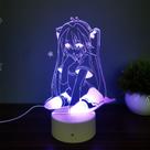 Candeeiro de mesa Night Light 3D Hatsune Miku para meninas