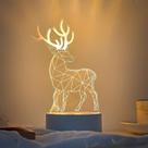 Candeeiro de mesa Night Light Candeeiro de cabeceira de quarto 3D com acrílico