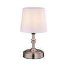 Candeeiro de mesa O'Bright Seraph Mini LED sem fio com níquel mais escuro