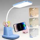 Candeeiro de mesa Sailstar Small Blue com suporte para canetas e carregador sem fio