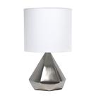 Candeeiro de mesa Simple Designs LT2079-SLV Silver White Shade