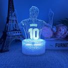 Candeeiro de mesa USB Night Light 3D Football Star Candeeiro de cabeceira