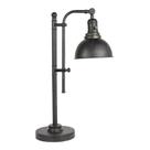 Candeeiro de mesa VONLUCE Rústico Preto Ajustável Estilo Industrial