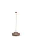 Candeeiro de mesa Zafferano Pina Pro LED (Cor: Ferrugem) Alumínio