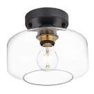 Candeeiro de teto BISAMIYA Modern Semi Embutido com Vidro Transparente Candeeiro de teto BISAMIYA Modern Semi Embutido com Vidro Transparente