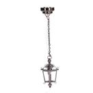 Candeeiro suspenso Dollhouse Agatige Black Chandelier escala 1:12
