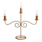 Candelabro Castiçal Clássico Ferro Artesanal Porta Velas Dourado ou Preto Candelabro Castiçal Clássico Ferro Artesanal Porta Velas Dourado ou Preto