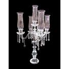Candelabro Cristal Pingentes e Cupulas 5 Pontas Formosa Candelabro Cristal Pingentes e Cupulas 5 Pontas Formosa