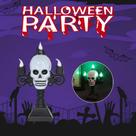 Candelabro de Led Yoss Halloween Caveira Ref: HLW6053 Candelabro de Led Yoss Halloween Caveira Ref: HLW6053