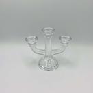Candelabro de Vidro Sodo-Cálcico para 3 Velas 15x7x13cm Wolff