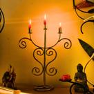 Candelabro Espiritual 3 Velas Decoração, Feng Shui e Energia Positiva Candelabro Espiritual 3 Velas Decoração, Feng Shui e Energia Positiva