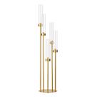 Candelabro Fullvaseer Tall 100cm com abajur acrílico dourado