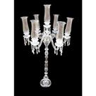 Candelabro Gigante Cristal c Pingentes e Cupula Base Formosa Candelabro Gigante Cristal c Pingentes e Cupula Base Formosa