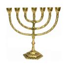 Candelabro Menorah Grande de Bronze 27cm - Sete Pontas Candelabro Menorah Grande de Bronze 27cm - Sete Pontas