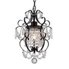 Candelabro riomasee Mini Antique Bronze Crystal 1 Light