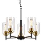 Candelabro Sucolite 19,8", casa de fazenda moderna de 5 luzes