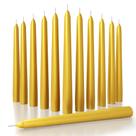 CANDLE CANDWAX, 20 cm Gold Dripless Taper, conjunto de 12 CANDLE CANDWAX, 20 cm Gold Dripless Taper, conjunto de 12