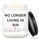 Candle Nuowagify Não vive mais no pecado. 200 g de aroma de lavanda