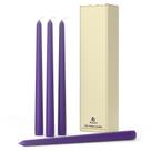 Candle Pickood, roxo, sem gotejamento, de 25 cm, sem perfume, conjunto de 4
