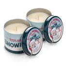 Candle Santa's Naturals Snow Fall 255g 30h Burn, pacote com 2 unidades