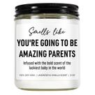 Candle Younift Cute 265ml para novos pais, presentes perfumados de Natal