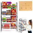 Candy Display Rack, organizador de lanches empilhável ODOXIA, pacote com 2 Candy Display Rack, organizador de lanches empilhável ODOXIA, pacote com 2