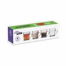 Caneca 270Ml Vidro Incolor Com 4 Peças Americano