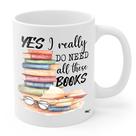 Caneca 2IMT Book Lover, presente inovador de cerâmica de 11 onças