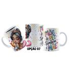 Caneca 325ml Dia das mães de pet Princesas Jasmine Ariel