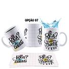 Caneca 325ml Eu rica Só em boletos Engraçada Meme Amigas