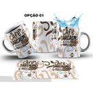 Caneca 325ml Flork Café e sarcasmo é minha receita para Caneca 325ml Flork Café e sarcasmo é minha receita para