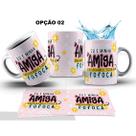 Caneca 325ml Flork Eu e minha amiga encaixando toda a fofoca