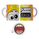 Caneca 325ml Gino Bocão Alto em Deboche Engraçadas Meme