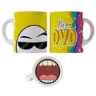Caneca 325ml Gino Bocão Meu ovo Engraçadas Meme