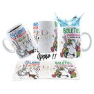 Caneca 325ml Gino Páscoa Toma chocolate pra acalmar esse teu estresse