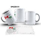 Caneca 325ml M5 Feliz Natal Minimalista Delicada