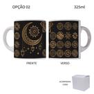 Caneca 325ml Namastê Yoga Mandala Com Caixa