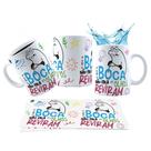 Caneca 325ml O que a boca não fala os olhos reviram Meme