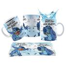 Caneca 325ml Stitch Angel Estressados Bom dia pra quem